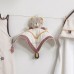 Doudou mouchoir ours blanc et bordeaux timouki sauthon  beige Sauthon Baby Deco    470828